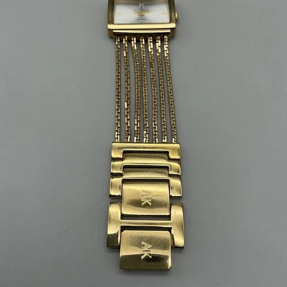 Anne Klein Womens Watch 29mm Gold Tone Diamond Multi Strand New Battery 7" - Picture 6 of 11